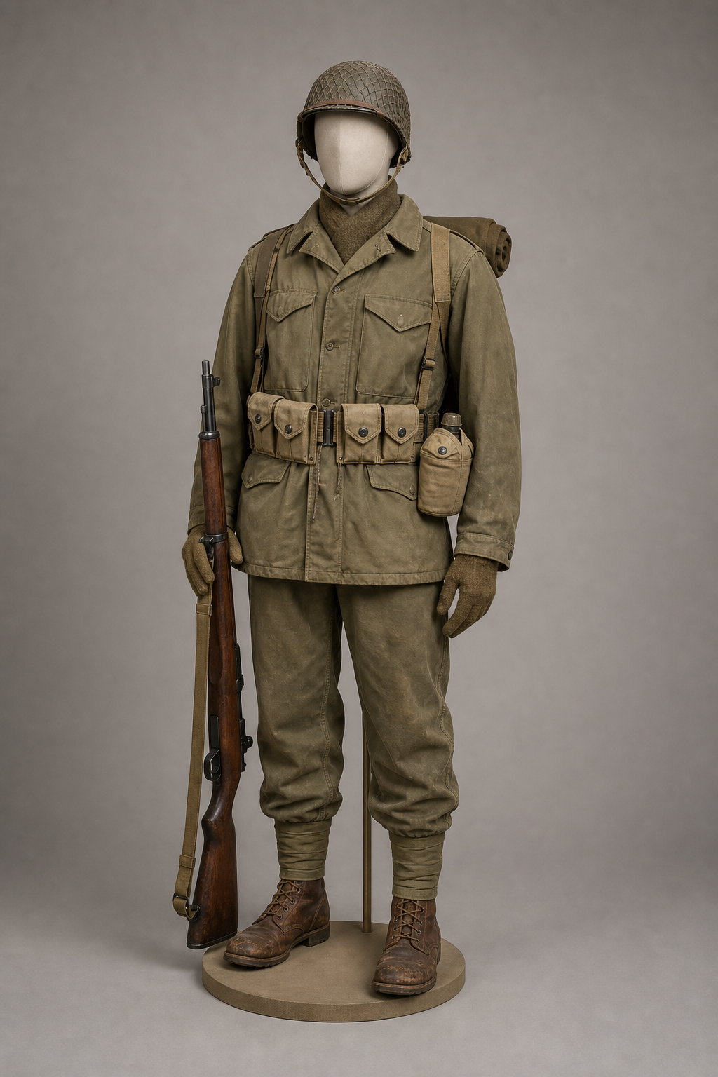 한국전쟁기 대한민국 육군 미군 보급 야전복 혼용 (ROK Army U.S.-Supplied Field Dress) 복식과 무장 장비 복원 이미지