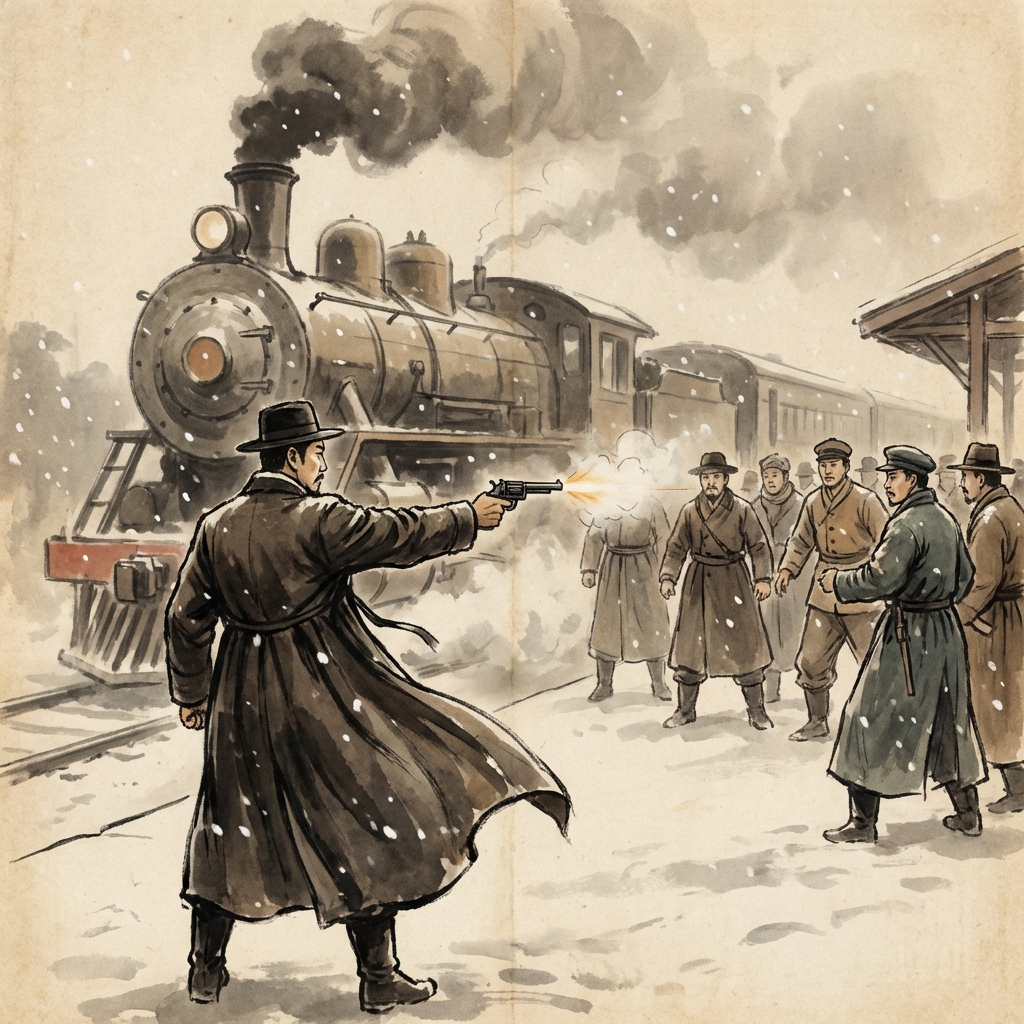안중근 의거와 민족의 영웅 (서기 1909년) 역사 자료 이미지