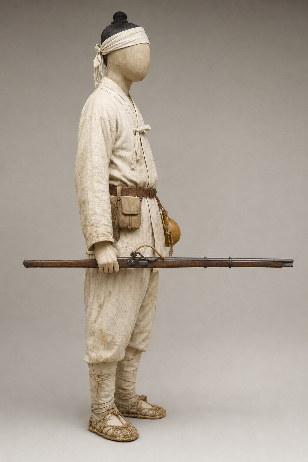동학농민군 포수(재래식 총기 합성 복원) (Donghak Gunner, Composite Reconstruction) 복식과 무장 장비 복원 이미지