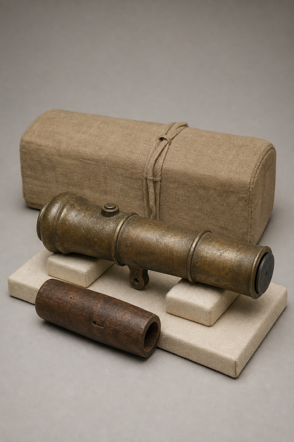 원 지순 3년 청동포 (Dated Yuan Bronze Cannon, 1332) 복식과 무장 장비 복원 이미지