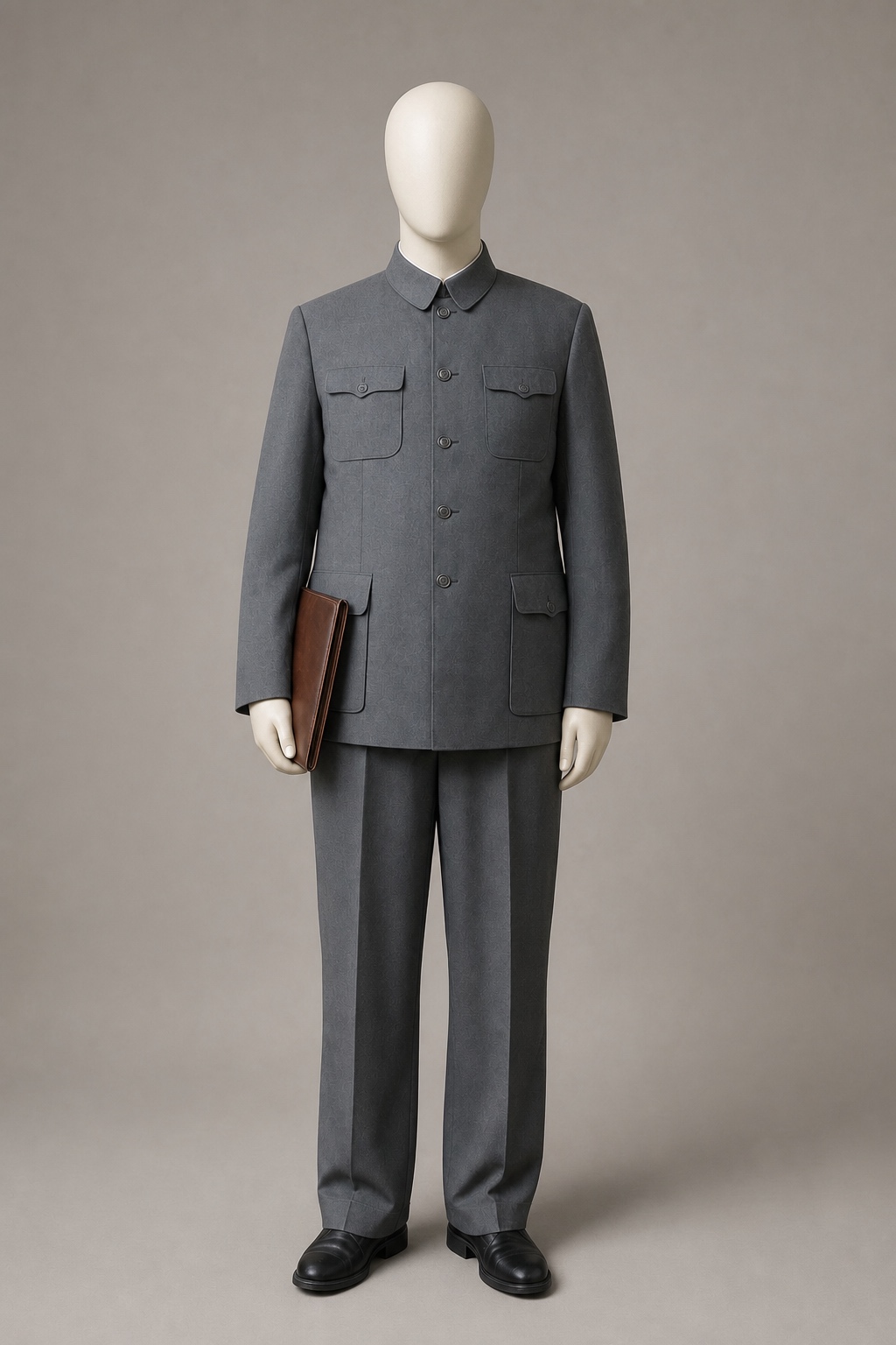 건국 초기 국가 지도자의 중산복 (Early PRC Leader's Zhongshan Suit) 복식과 무장 장비 복원 이미지