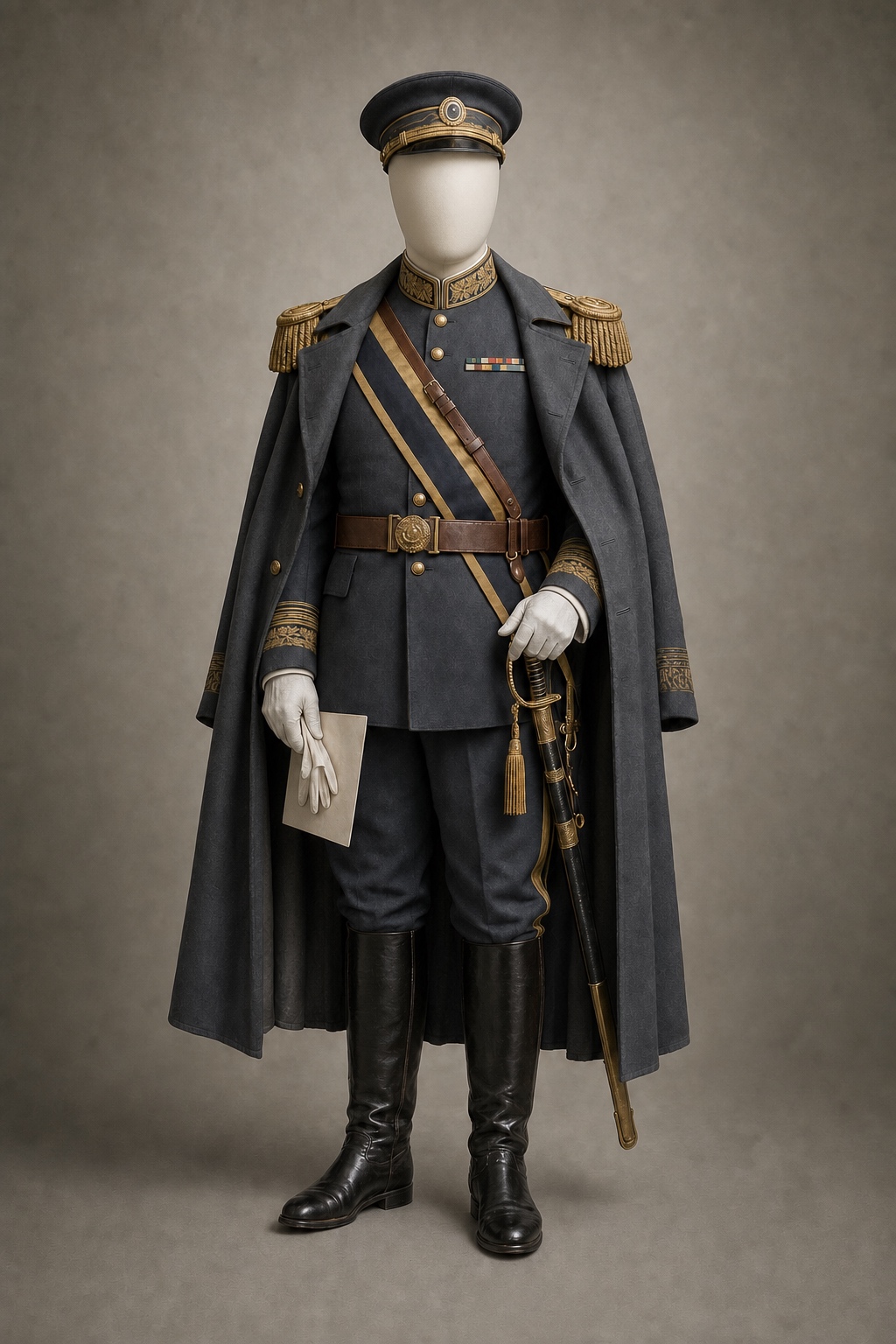 1915년 위안스카이 대총통 예장 사진 (Yuan Shikai, President of China, 1915) 복식과 무장 장비 복원 이미지