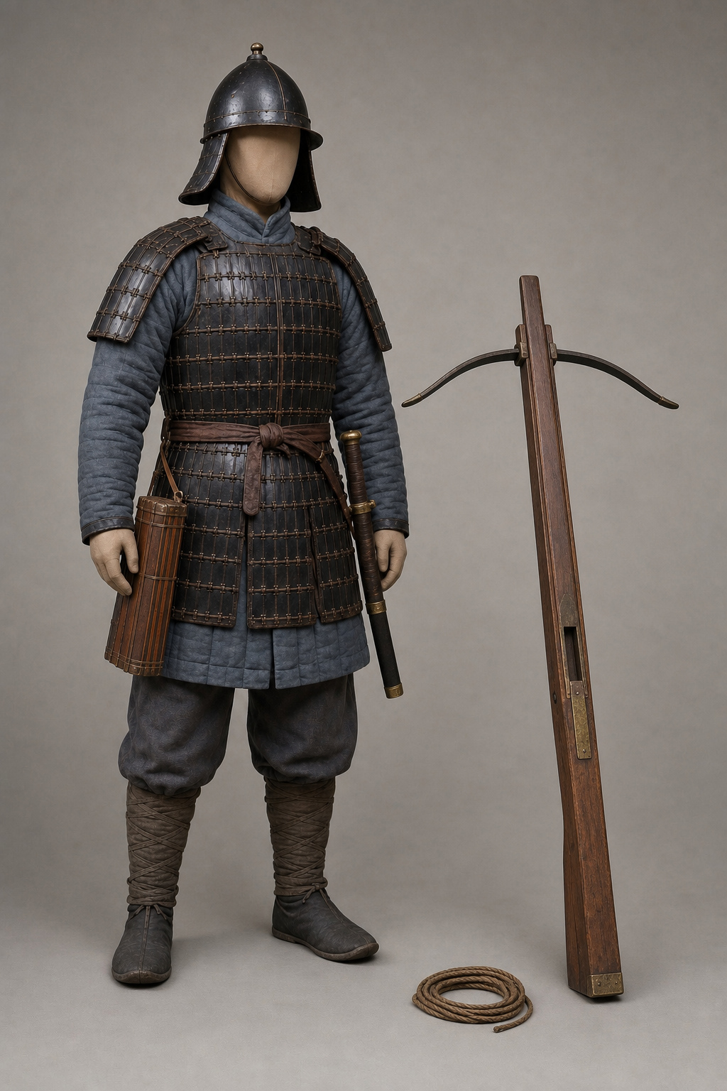 송(宋) 쇠뇌병 (Song Crossbowman) 복식과 무장 장비 복원 이미지
