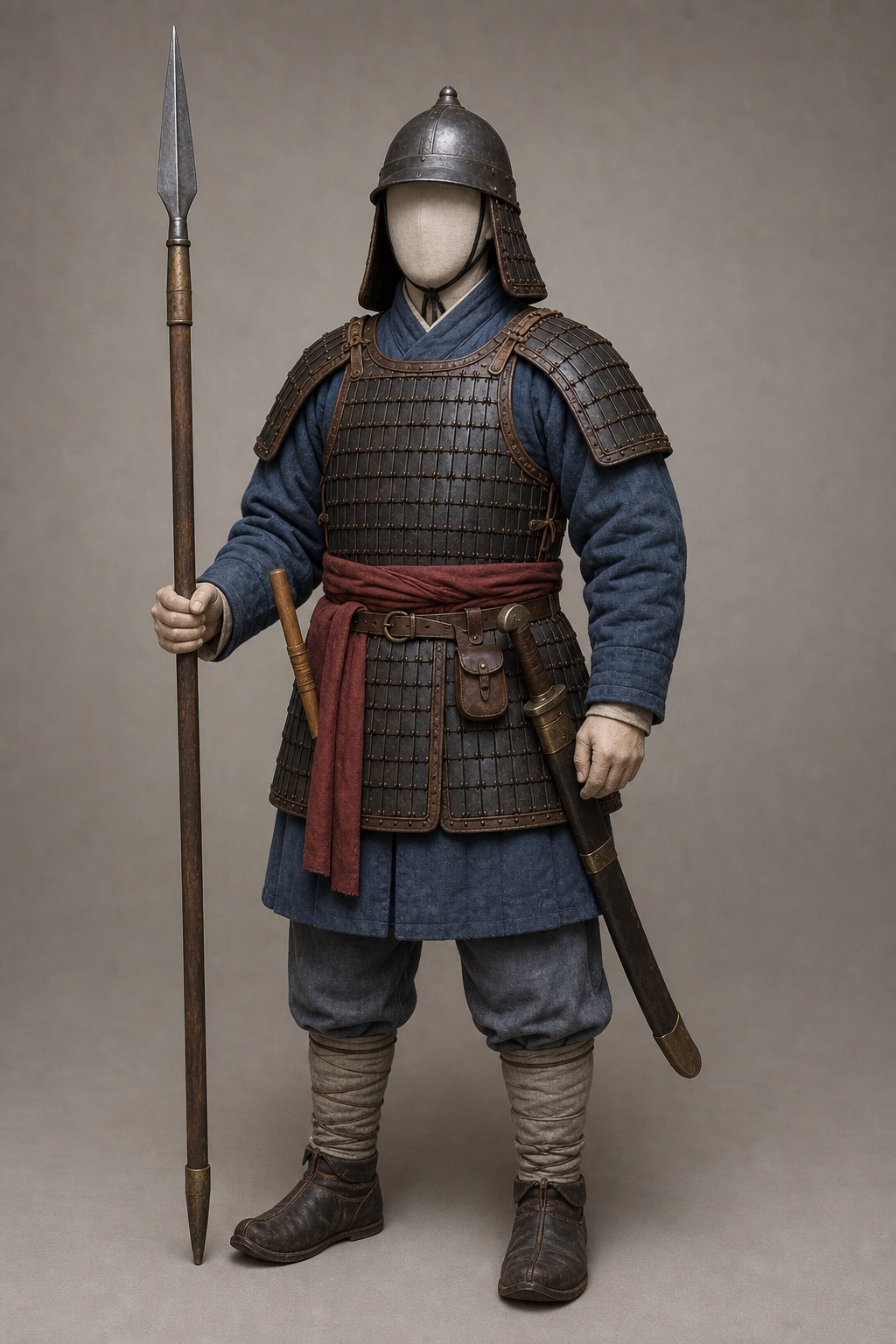 북송 부연 제4장 소속 장교 (Northern Song Fuyan Fourth-Command Officer) 복식과 무장 장비 복원 이미지
