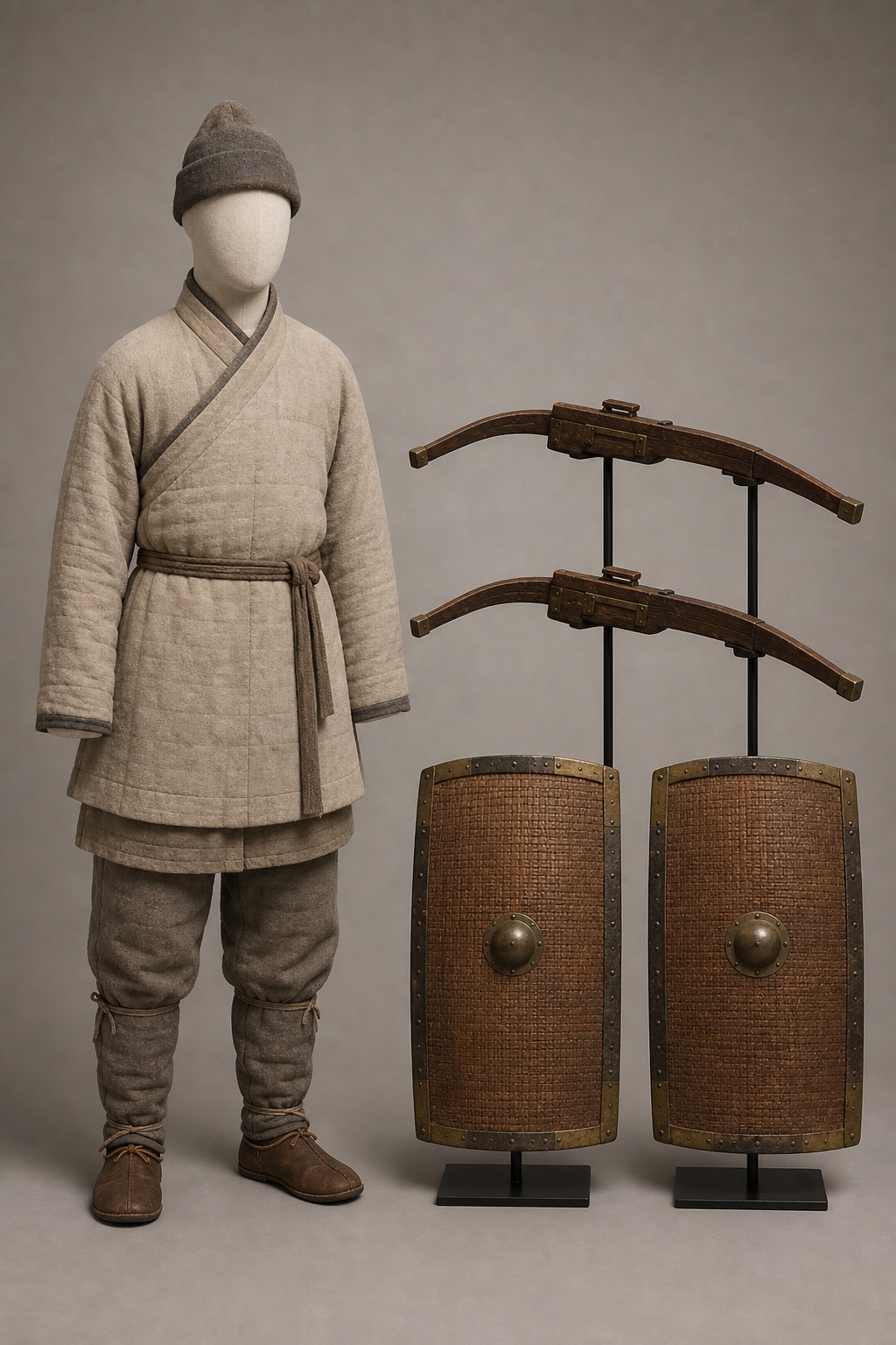 서한 변경 초소 공동 무기 비축 비교 (Western Han Frontier-Post Shared Weapon Stores) 복식과 무장 장비 복원 이미지