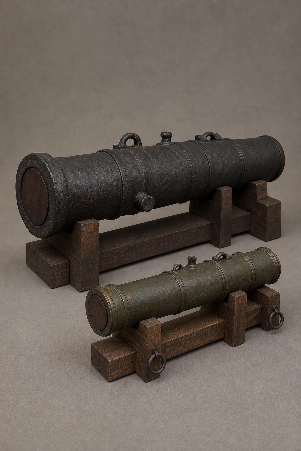 일본 벽총·휴대 화포 이시기 비교 (Japanese Wall Gun and Hand Cannon) 복식과 무장 장비 복원 이미지