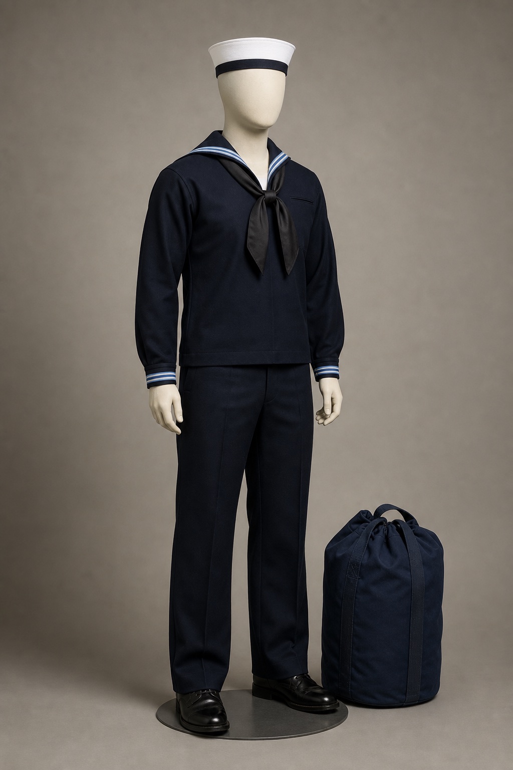 해상자위대 남성 사 제1종 하정복 (JMSDF Male Enlisted Summer Dress) 복식과 무장 장비 복원 이미지