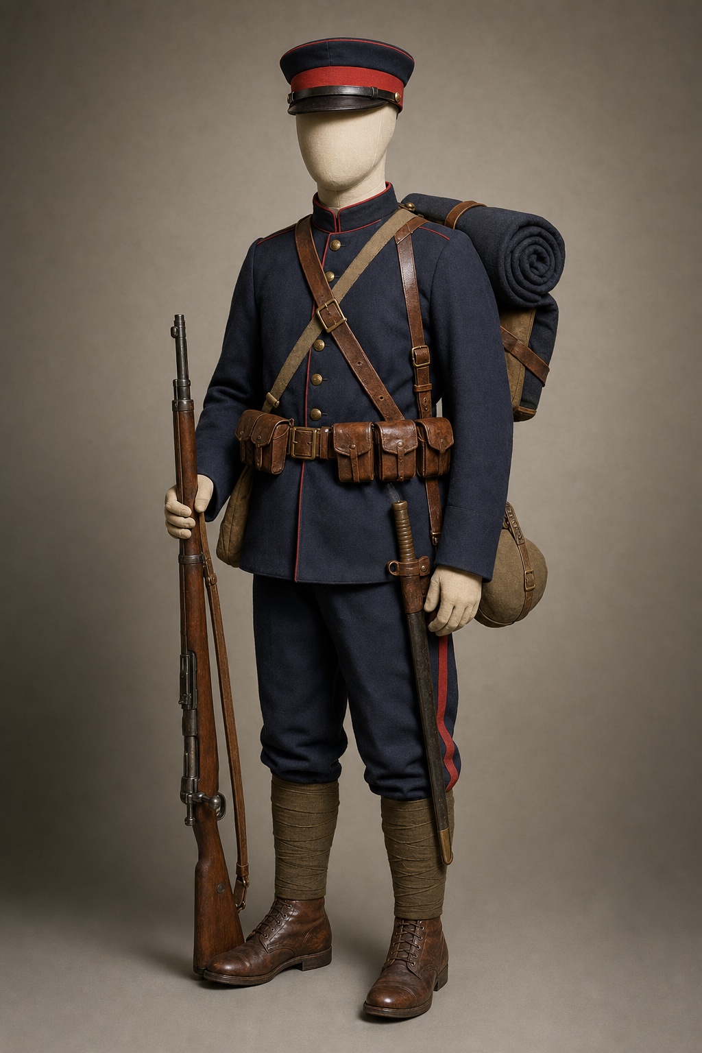 러일전쟁기 일본육군 보병 연구복원 (IJA Infantry Research Reconstruction) 복식과 무장 장비 복원 이미지