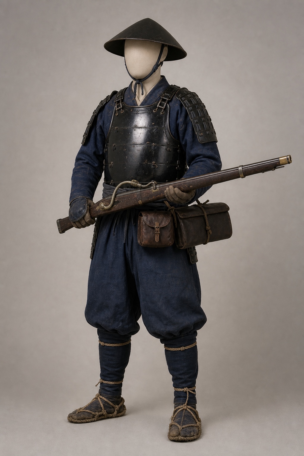 나가시노 전투 철포중 회고 도상 (Nagashino Matchlock Troops, Later Screen) 복식과 무장 장비 복원 이미지
