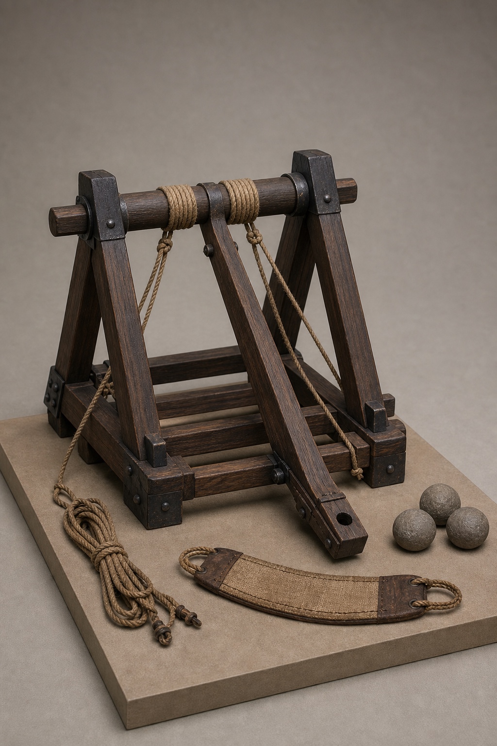 8세기 군방령 포석 훈련 기록 (Stone-casting Training in the Military Code) 복식과 무장 장비 복원 이미지