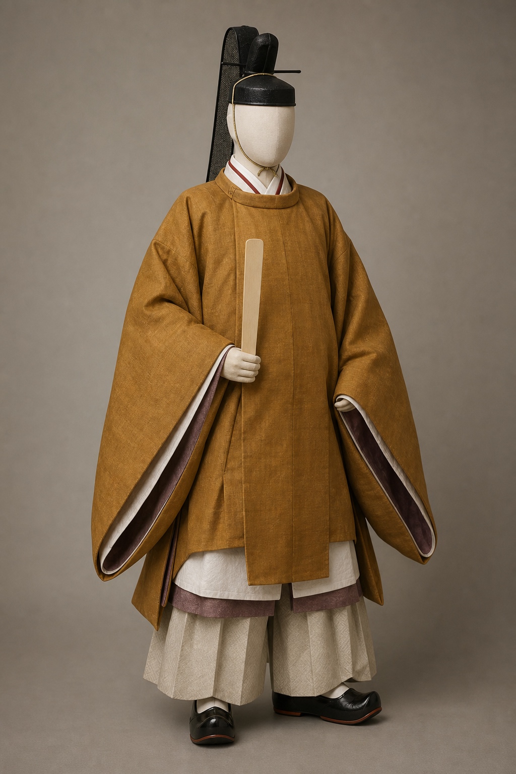 근현대 즉위례 황로염포 소쿠타이 (Modern Enthronement Sokutai) 복식과 무장 장비 복원 이미지