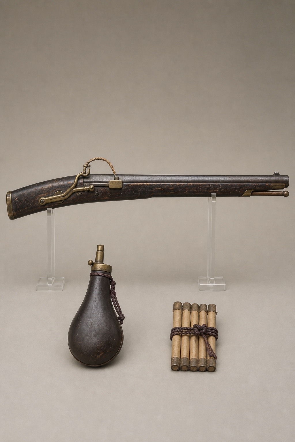 18세기 일본 화승총·복합연대 벽총 비교 (Japanese Matchlock and Composite Wall Gun) 복식과 무장 장비 복원 이미지