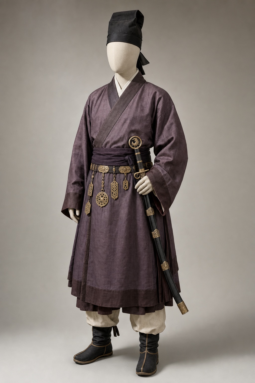 무령왕릉 용봉문 환두대도 (King Muryeong's Ring-pommel Sword) 복식과 무장 장비 복원 이미지