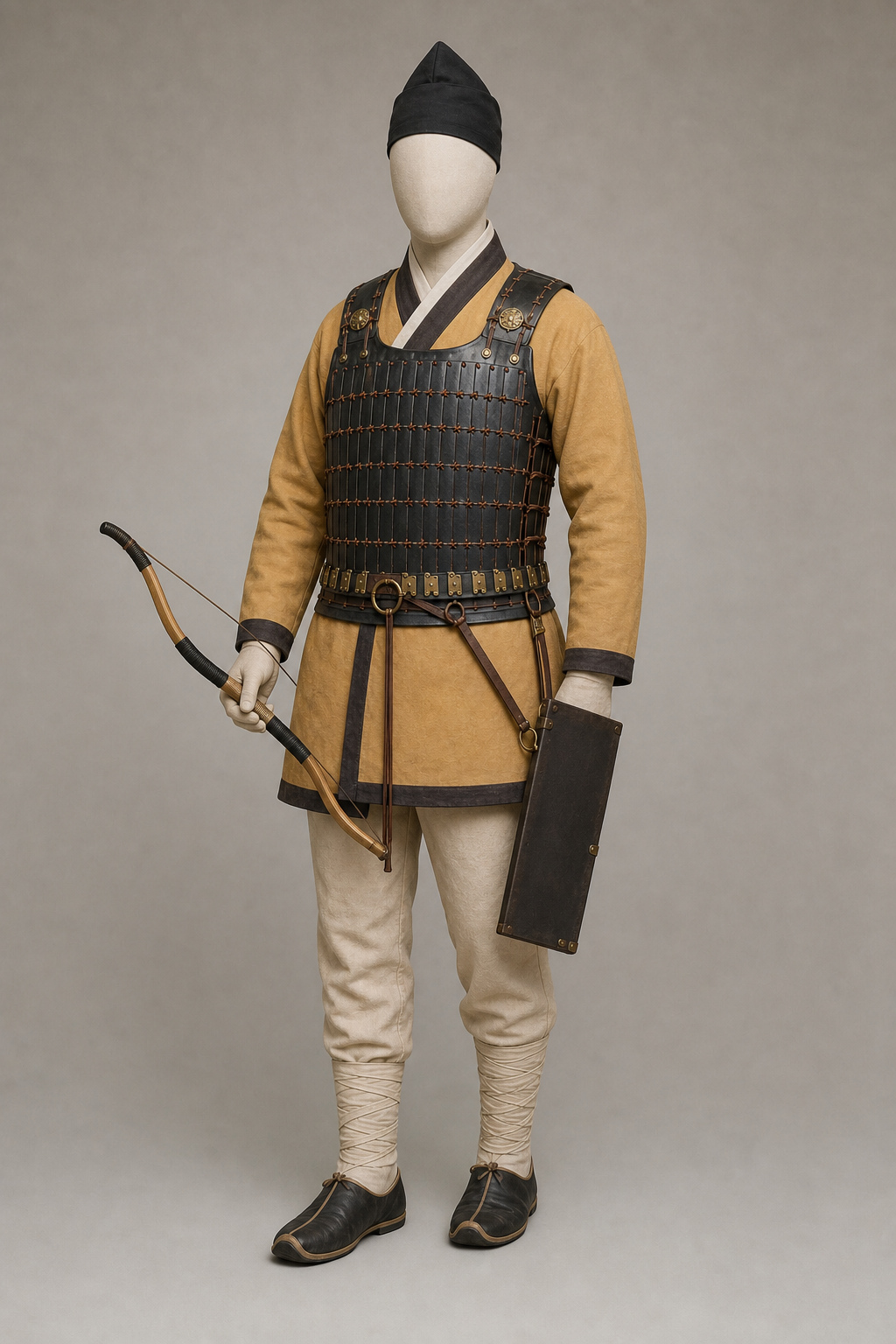 357년 안악3호분 궁수 도상 (Anak Tomb No. 3 Archer) 복식과 무장 장비 복원 이미지