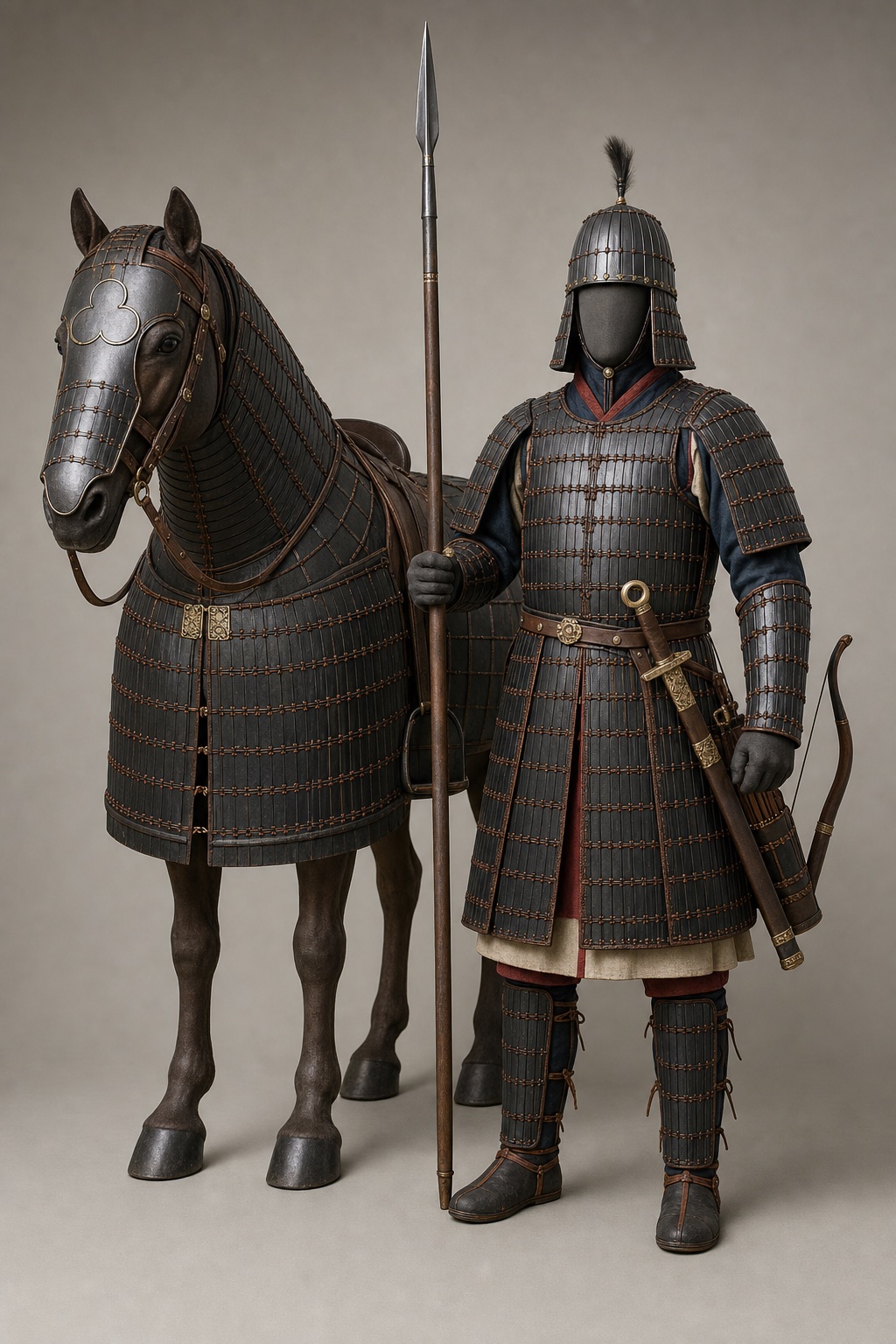 고구려 개마무사 (Goguryeo Cataphract) 복식과 무장 장비 복원 이미지
