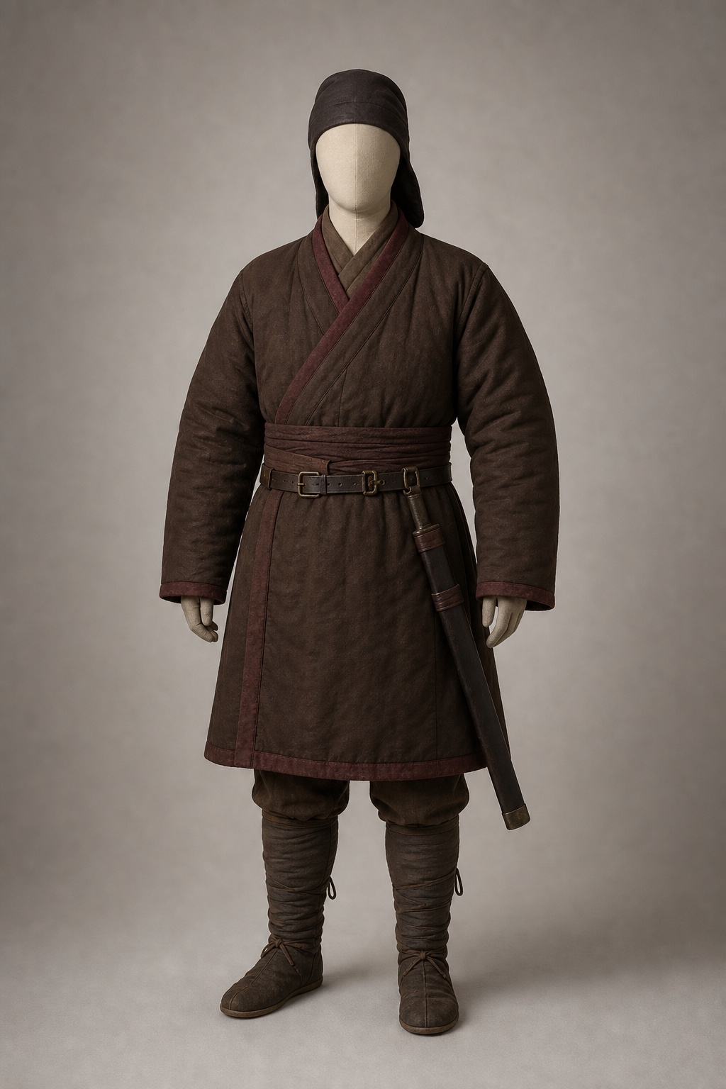 위만조선 군사지도층 추정 복원 (Reconstructed Wiman Joseon Military Leader) 복식과 무장 장비 복원 이미지