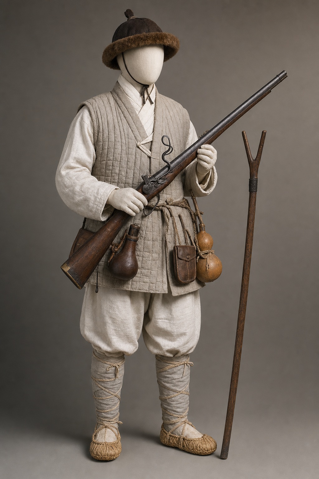1908년 산포수 의병과 혼용 총기 (Sanpo-su Righteous Army and Mixed Firearms, 1908) 복식과 무장 장비 복원 이미지