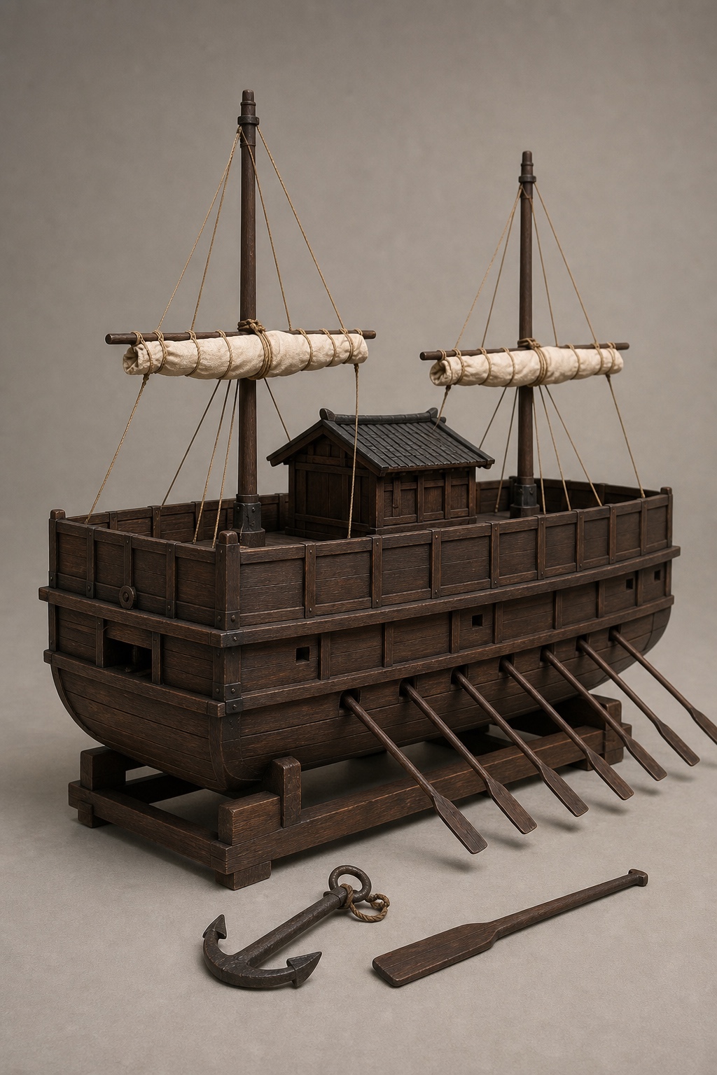 2021년 판옥선 학술복원 모형 (Panokseon Scholarly Reconstruction, 2021) 복식과 무장 장비 복원 이미지