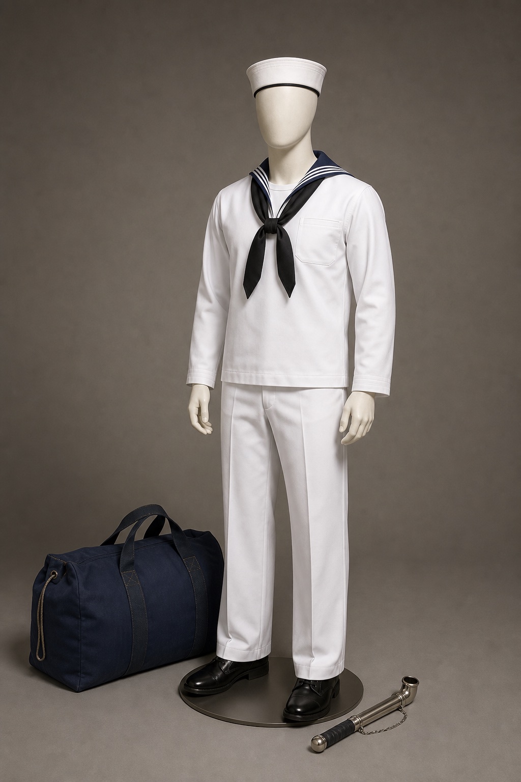 2026년 해군 병 하정복 제식 (ROK Navy Enlisted Summer Uniform Regulation, 2026) 복식과 무장 장비 복원 이미지