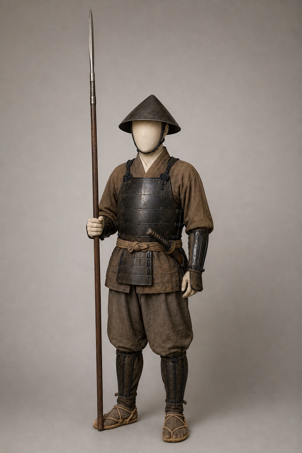 1592년 일본군 야리 보병 비교 복원 (Japanese Yari Infantry, 1592 Comparison) 복식과 무장 장비 복원 이미지