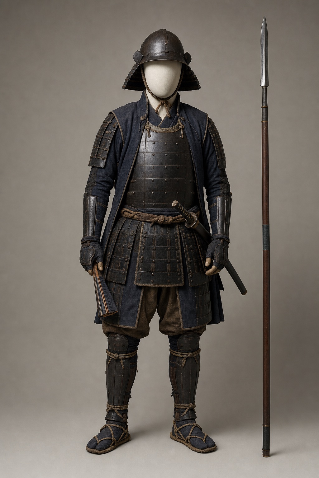 구로다 나가마사 전승 물소뿔 투구(1592) (Kuroda Nagamasa Buffalo-horn Helmet Tradition) 복식과 무장 장비 복원 이미지