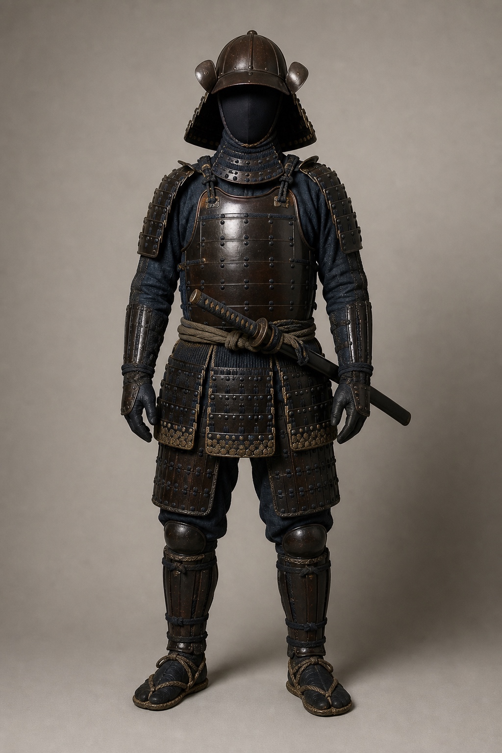 사카키바라 야스마사 전래 남만동구족 (Sakakibara Yasumasa Namban-dō Gusoku) 복식과 무장 장비 복원 이미지