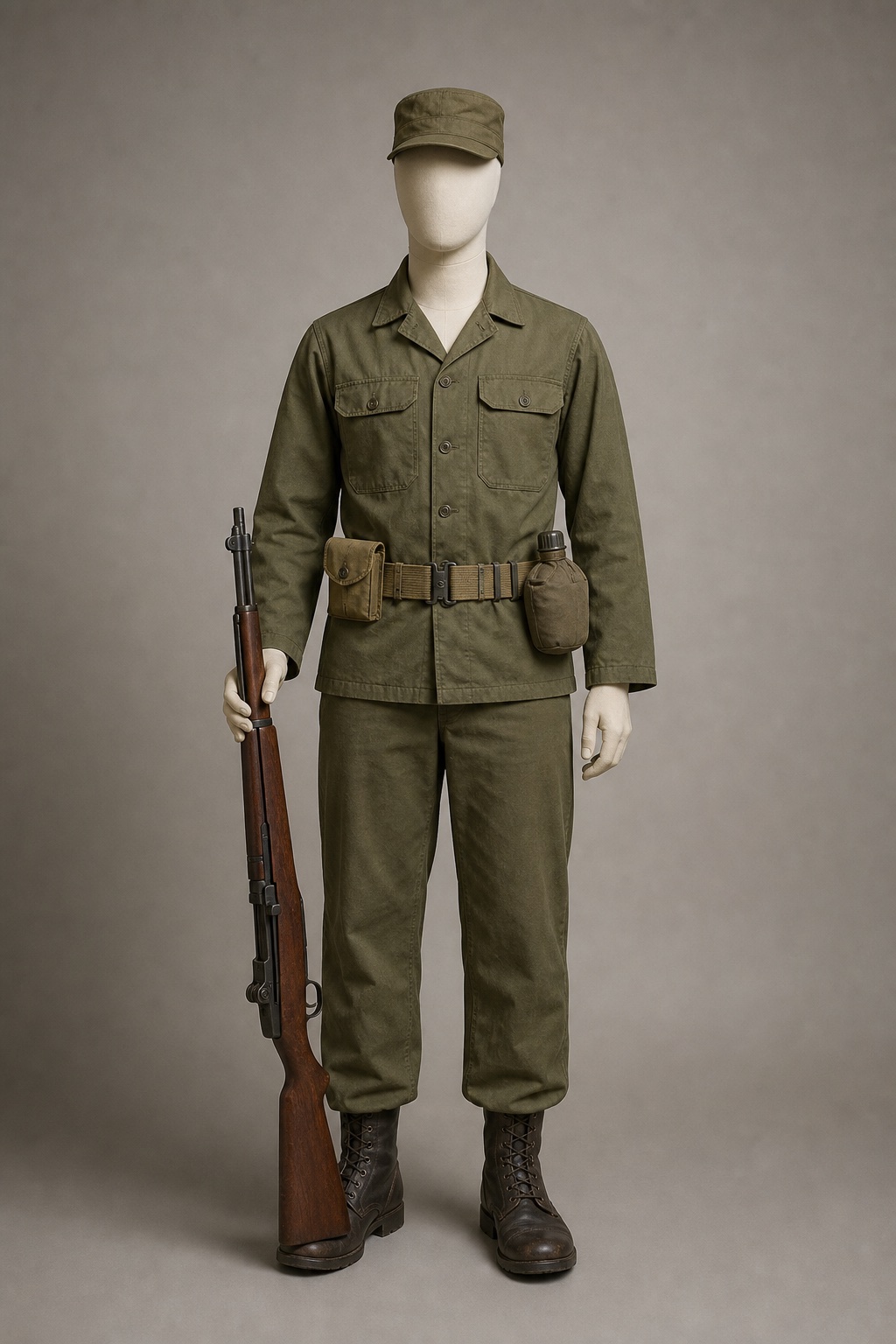 대한민국 육군 전후 복장 과도기(1954~1962) (ROK Army Postwar Uniform Transition) 복식과 무장 장비 복원 이미지