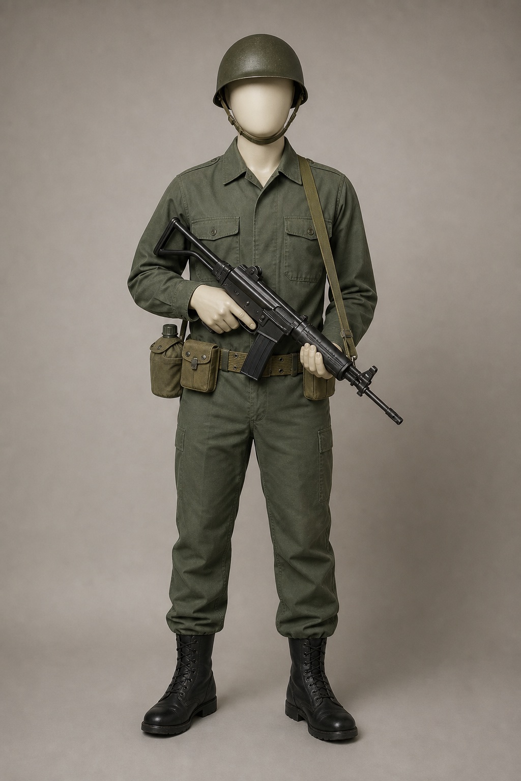 대한민국 K1A 단축화기 운용병(1980년대) (ROK K1A Compact Weapon User) 복식과 무장 장비 복원 이미지