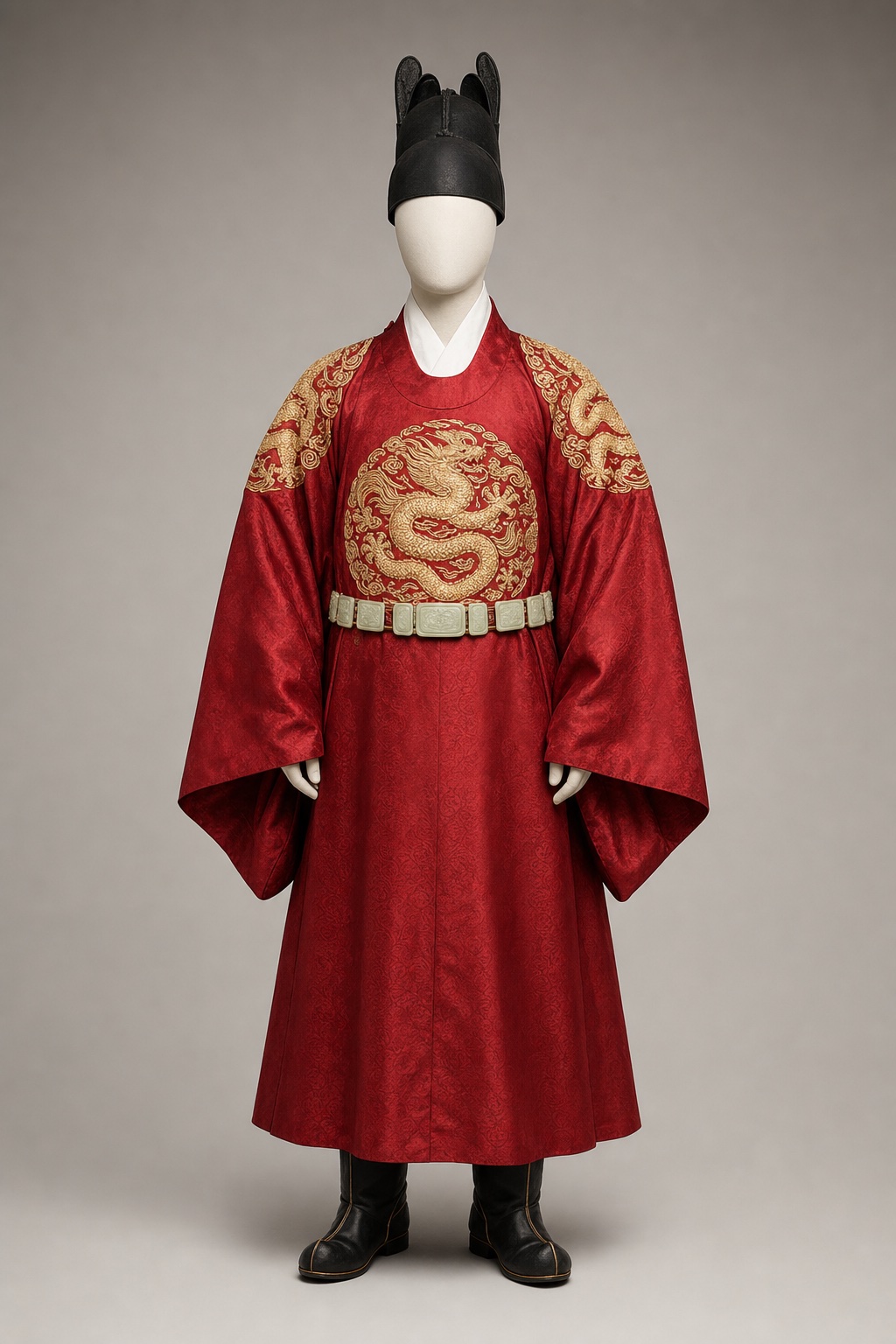 세종대왕 시무복(곤룡포·익선관) (King Sejong Daily State Attire) 복식과 무장 장비 복원 이미지