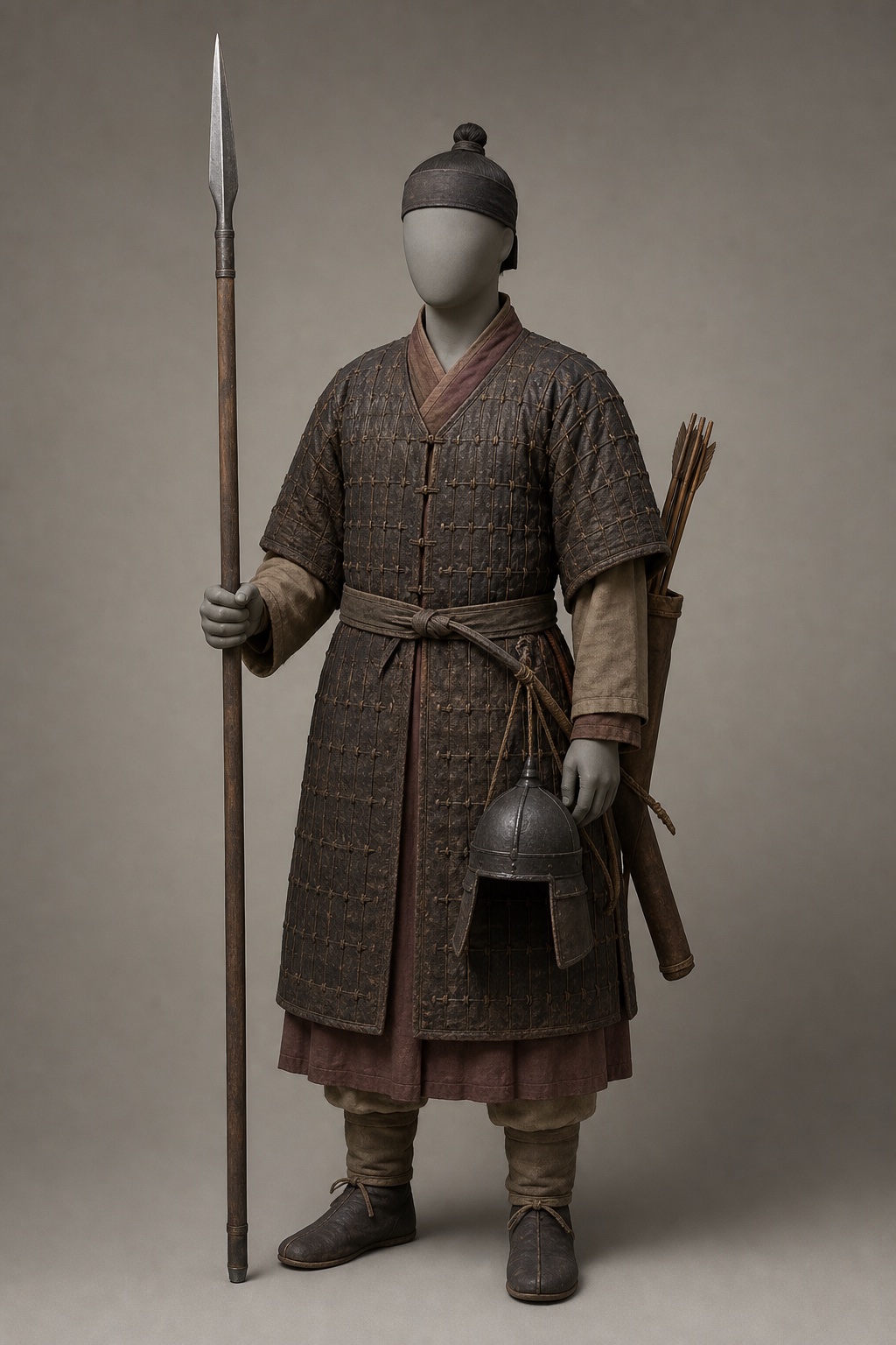 고려 포형 갑옷 비교 복원 병사 (Goryeo Robe-Shaped Armor, Comparative Reconstruction) 복식과 무장 장비 복원 이미지