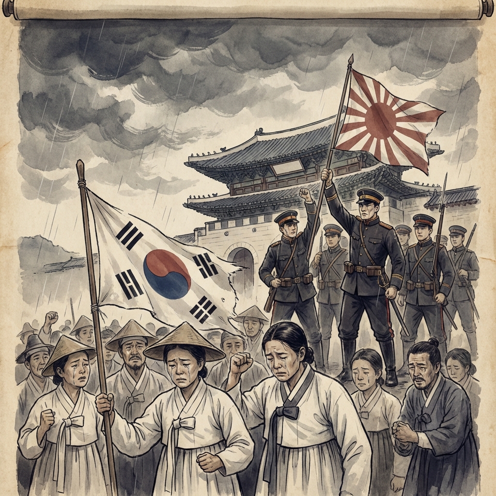 경술국치와 잃어버린 들판 (1910년) 역사 자료 이미지