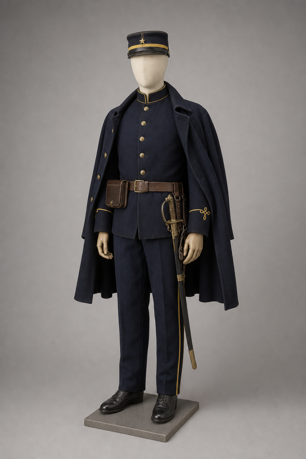 일본육군 보병 장교 1886 복제·1894 적용 비교 (IJA Officer, 1886 Dress in 1894) 복식과 무장 장비 복원 이미지