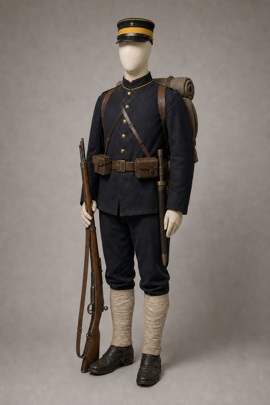 일본육군 하사관 이하 보병 1886 복제·1894 장구 비교 (IJA Rank-and-file Infantry, 1894) 복식과 무장 장비 복원 이미지