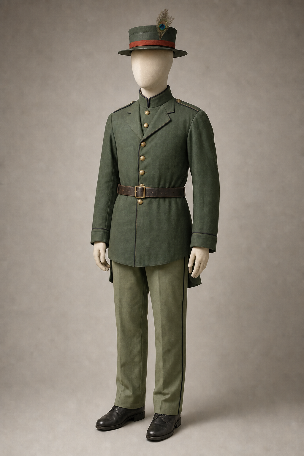 조선 중앙군 장교 신식 군복(친군영 비교 복원) (Joseon Central Army Officer, Comparative Reconstruction) 복식과 무장 장비 복원 이미지