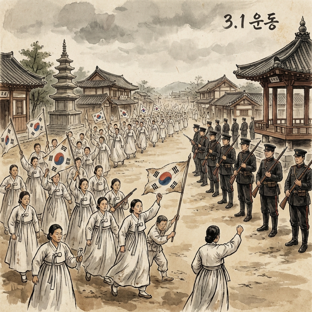 3·1 운동과 제암리의 함성 (서기 1919년) 역사 자료 이미지